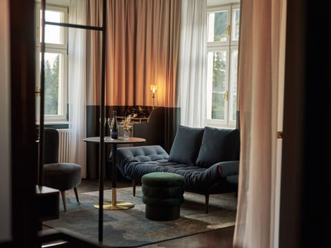 50-inch LCD TV with cable channels, TV, books