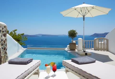 Grand Villa, Private Pool, Sea View | Outdoor pool | Seasonal outdoor pool, pool umbrellas, sun loungers