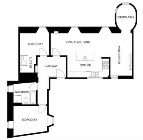 Floor layout of the unit