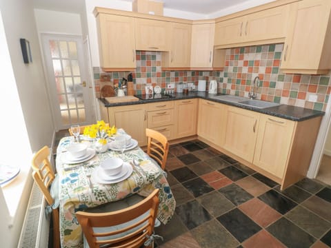 Fridge, dishwasher, electric kettle, toaster