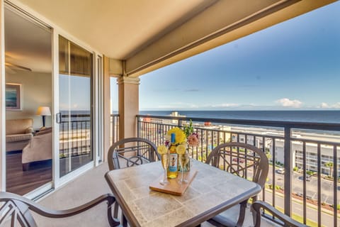 Savor your morning coffee at this oceanfront dining table, where endless sea views create the perfect backdrop for memorable meals.