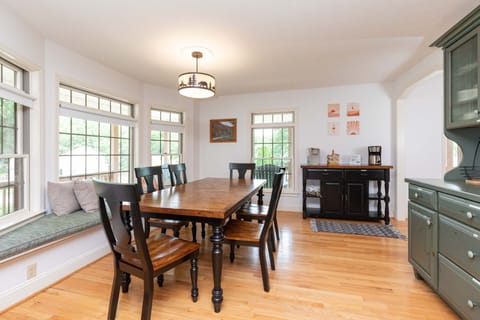 Large kitchen is perfect for gathering for family meals or playing games!