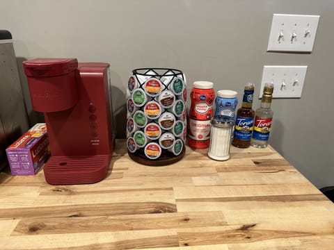 Full coffee bar with more than 10 coffee offerings as well as hot chocolate!