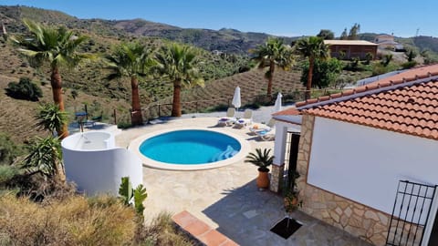 A Birds Eye view of the pool terrace.