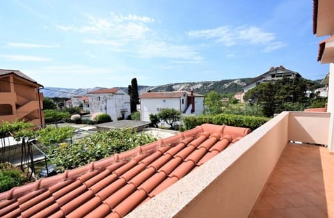 Balcony view overlooking the neighborhood.