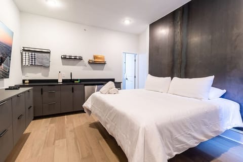 Modern Stylish Studio with Kitchenette, Cozy City Stay