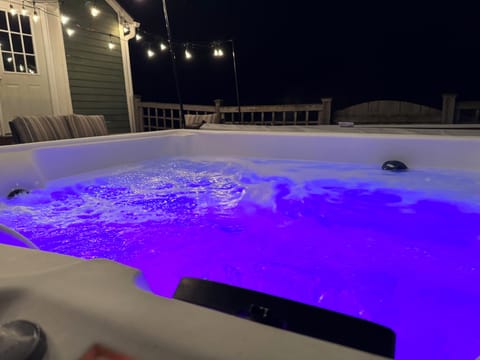 Warning: Entering this hot tub may result in extreme relaxation and zero desire to ever leave. 