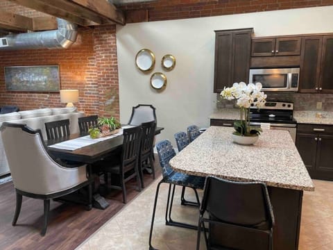 Kitchen and dining area
