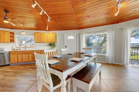 Experience culinary delights in a modern kitchen and dining space: where style and functionality converge for delightful meals and gatherings