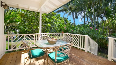 Ahe Lani Cottage - Covered Dining Lanai - Parrish Kauai