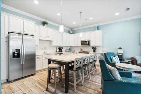 Dining area and kitchen