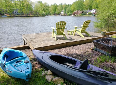 Two one-person kayaks available including paddles and life jackets. 