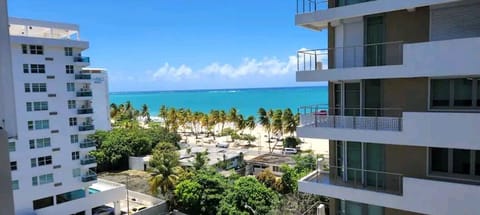 Beach view from the 9th floor elevator's  area