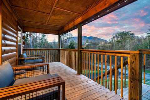 Enjoy the gorgeous views, sipping your complimentary coffee from the stylish porch!