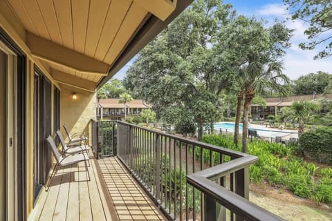 Private Patio with View of Community Pool