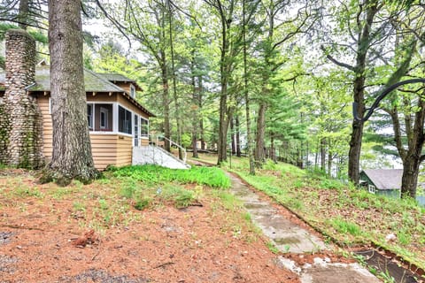 Follow the concrete path to your home away from home.