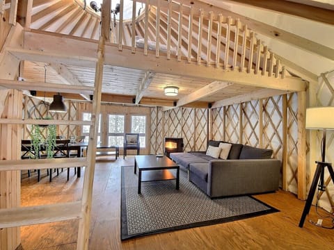 Family Tent | Living area | Fireplace