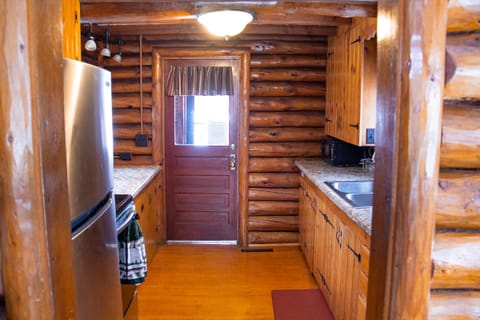 Fully stocked kitchen with silverware, dishes, glasses, toaster, microwave. etc.