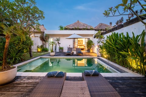 swimming pool exterior front view