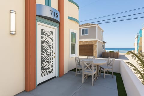 Front Entrance and Private Ocean View Patio