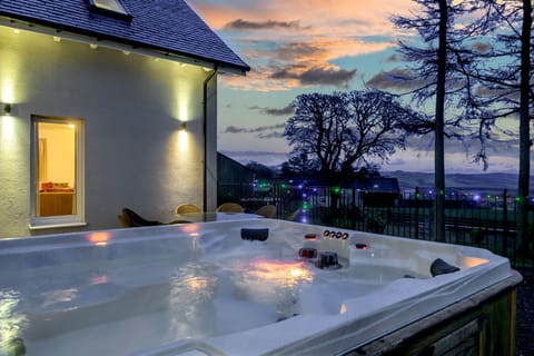 The Hot Tub at Dusk in January