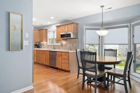 The Kitchen opens up to both Spacious Dining Areas.