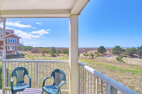 The private balcony is perfect for watching the vibrant multi-colored sunsets!