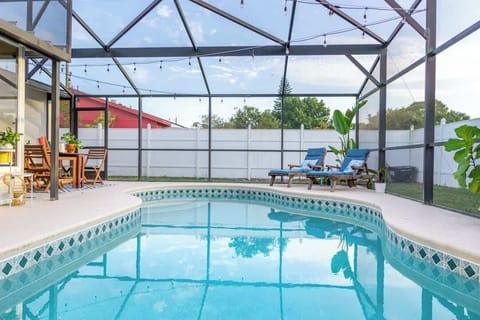 The backyard pool
