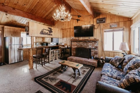Second floor living room and kitchen
