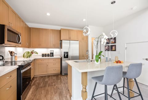 Convenient kitchen makes at-home meals and snacks a breeze.