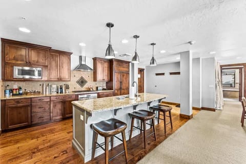 Fully stocked kitchen with everything you will need to prepare a lovely meal for your friends and family