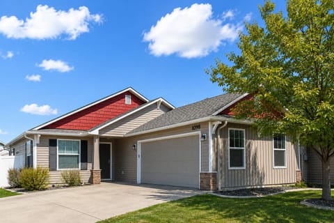 Home 1: Grass Front Yard and Garage Parking