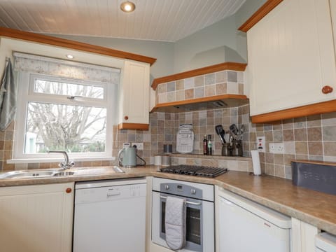 Fridge, dishwasher, electric kettle, toaster