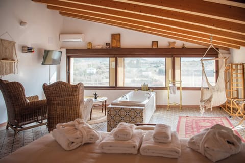 Honeymoon Double Room, Garden View | Premium bedding, down comforters, memory foam beds