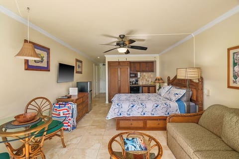 Studio#240 - a queen size bed and a full size pull-out sofa, breakfast area