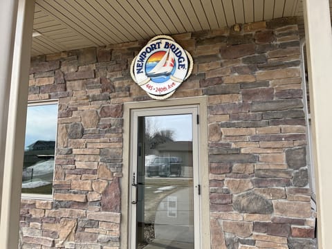 Newport Bridge Entrance; Newport pool located directly to the left of front door