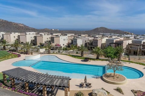 Enjoy a refreshing swim in the sparkling pool.