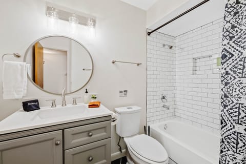 Enjoy this fully remodeled bathroom for bedrooms two and three!