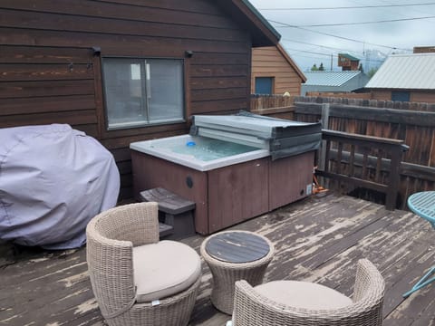 【2-Person Hot Tub】 On the back deck — soak under the Leadville stars at 10,152 ft.