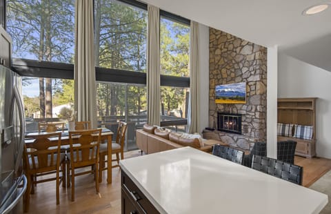 Open concept living room and kitchen
