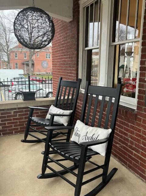 Rocking chairs on the front porch.  Rock with your coffee or a glass of wine.