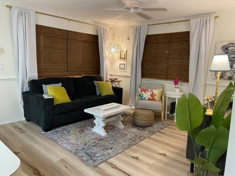 All new furnishings.  Queen Sofa sleeper