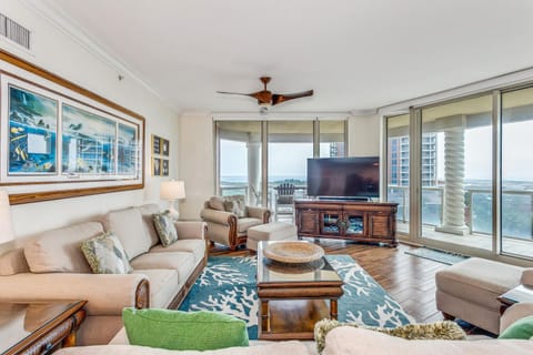 Living Room with Stunning Gulf to Bay Views