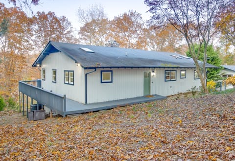 Newly renovated lakefront wooded property. 