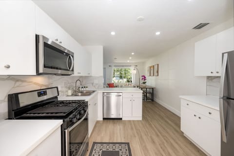 Fully stocked kitchen