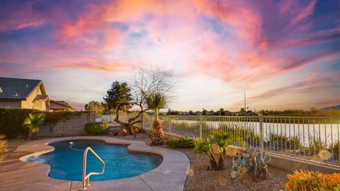 Swim and watch Golf!