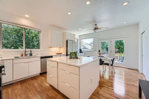Inviting kitchen opens to the patio for indoor/outdoor entertainment.