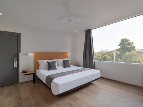 Premium bedding, desk, free WiFi, bed sheets