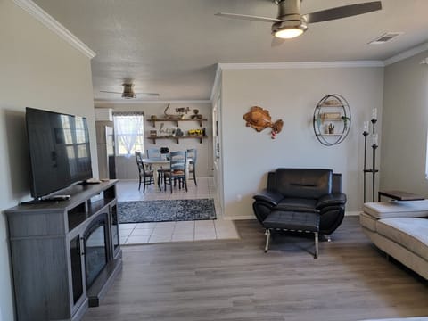 Comfortable living room to enjoy when you don`t want to be outside!