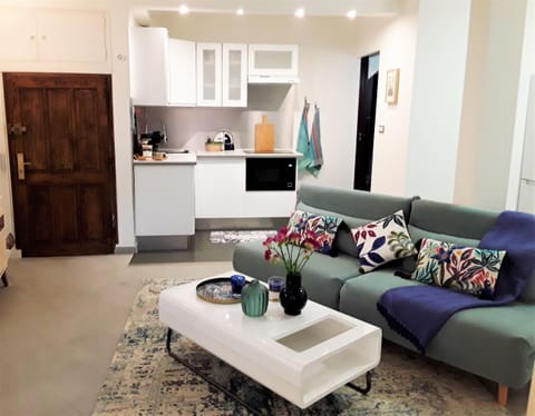 the kitchen area